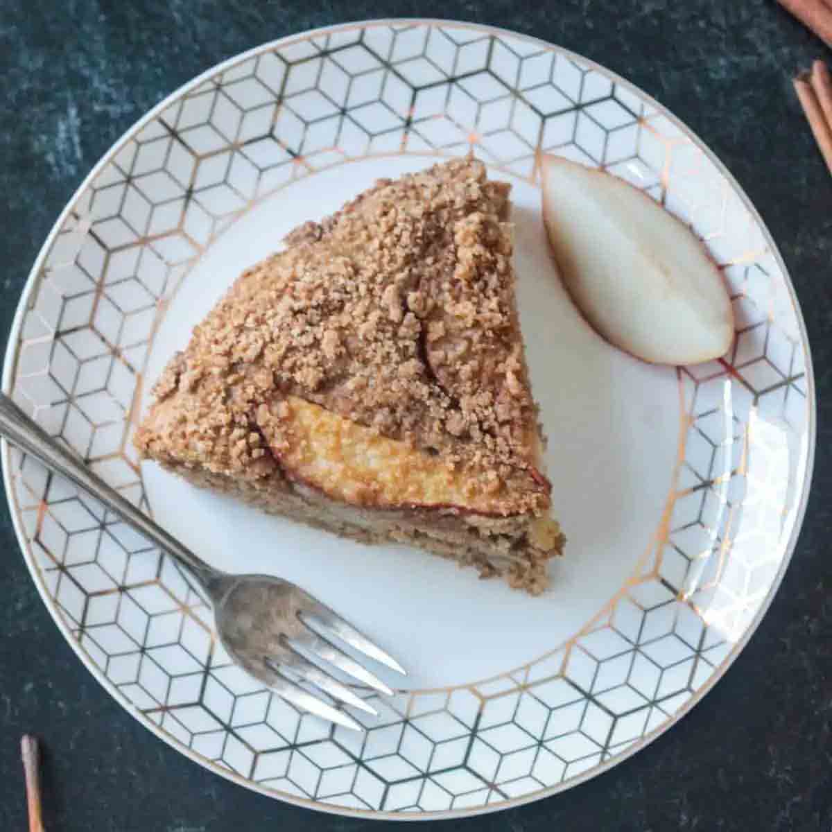 Vegan Pear Cake Dessert