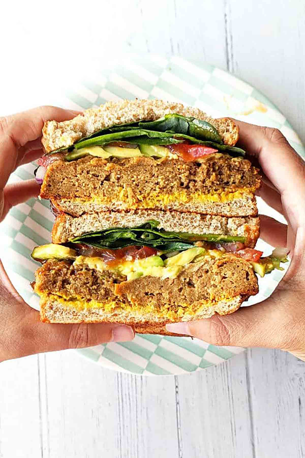 BBQ Seitan Sandwich Picnic