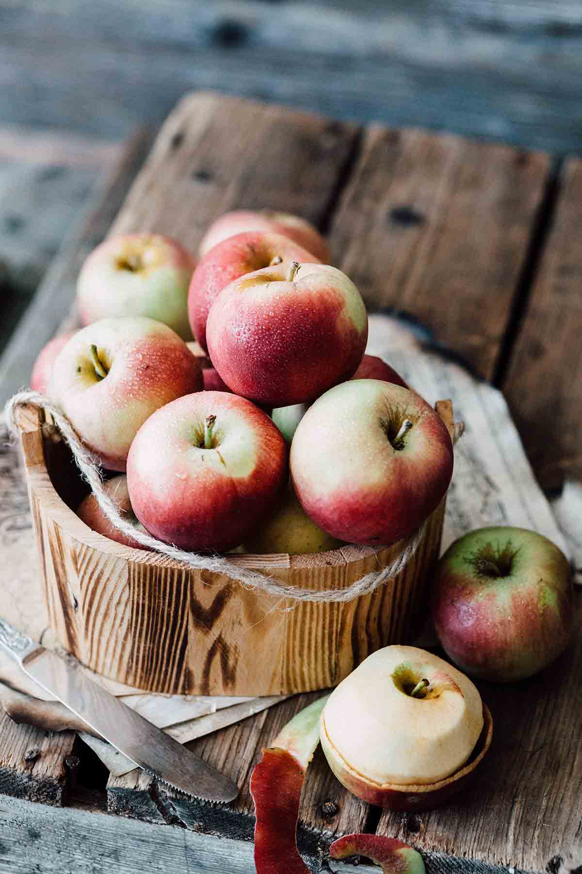 A Bucket Full Of Apples