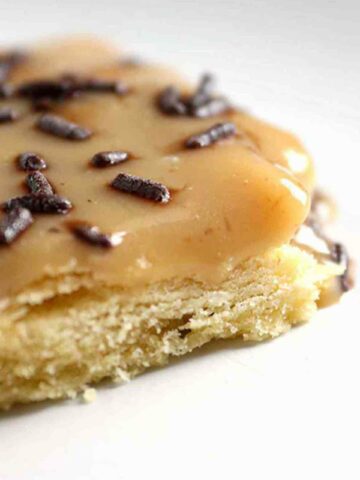 A Slice Of Vegan School Dinner Caramel Tart