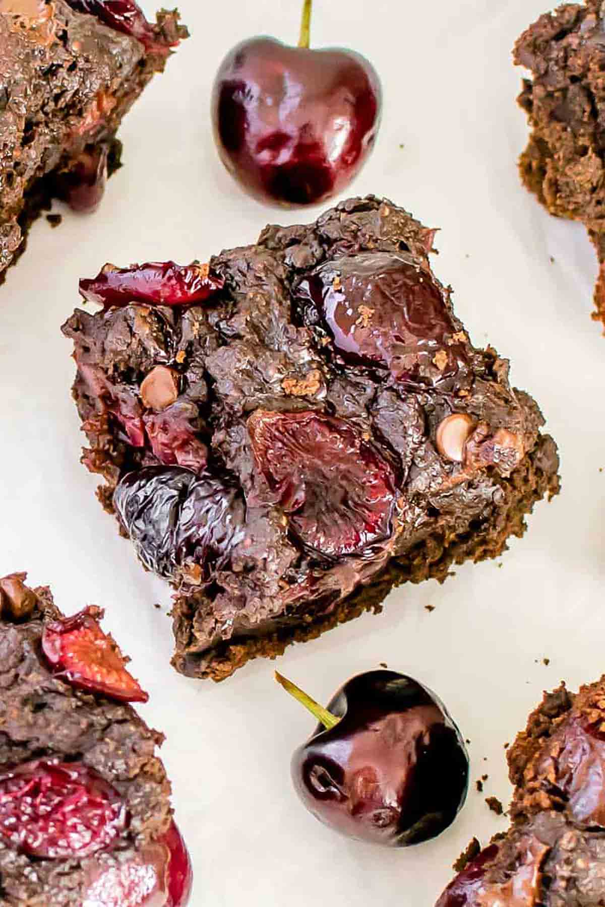 Chocolate Cherry Brownies Vegan