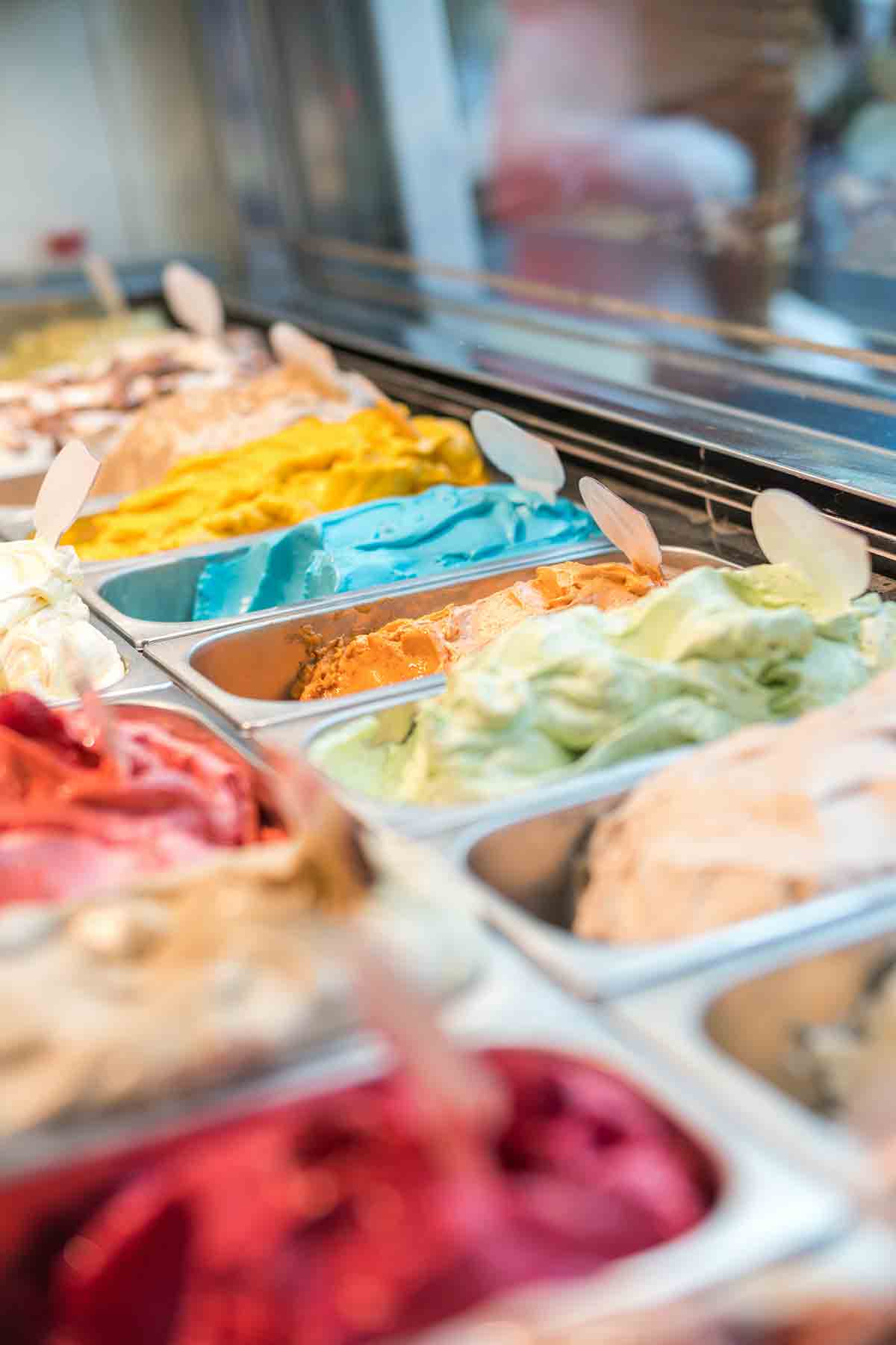 Selection Of Various Gelatos