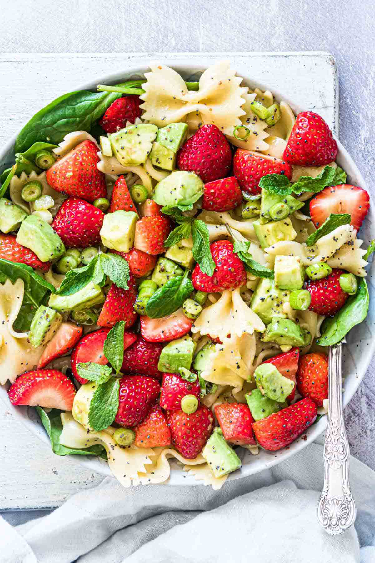 Strawberry Avocado Pasta Salad