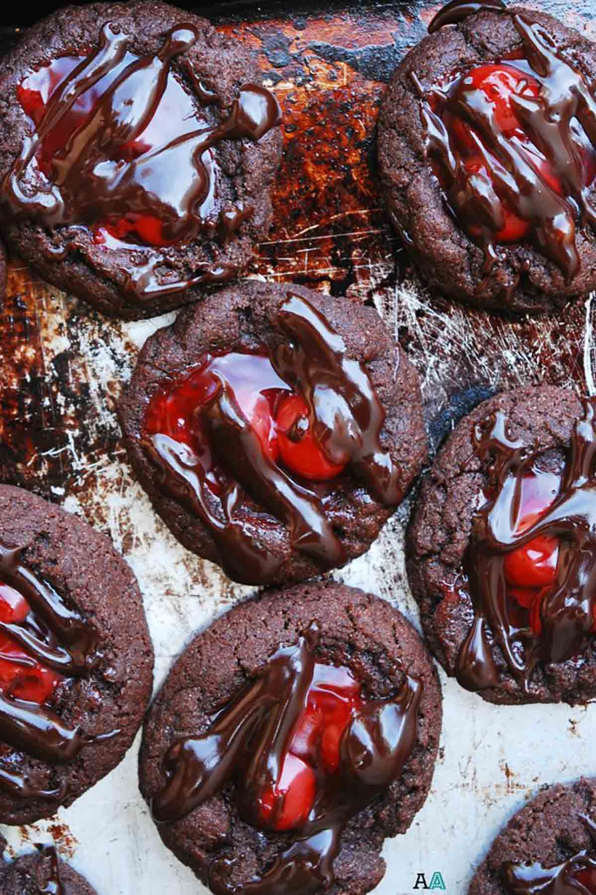 Vegan Cherry Chocolate Cookies