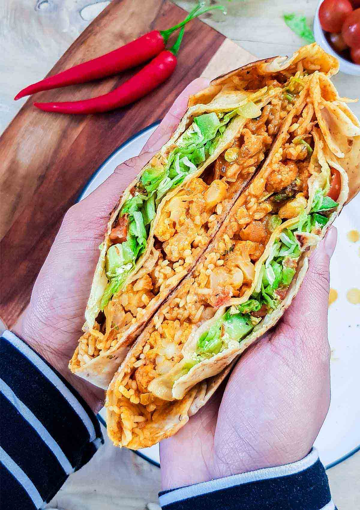 Vegan Lunchbox Cauliflower Crunch Wrap