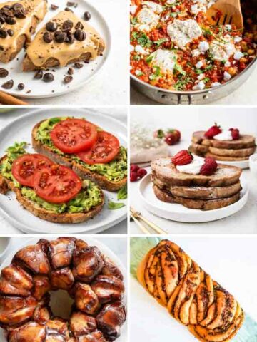 6 Images Of Vegan Fathers Day Brunch In A Collage
