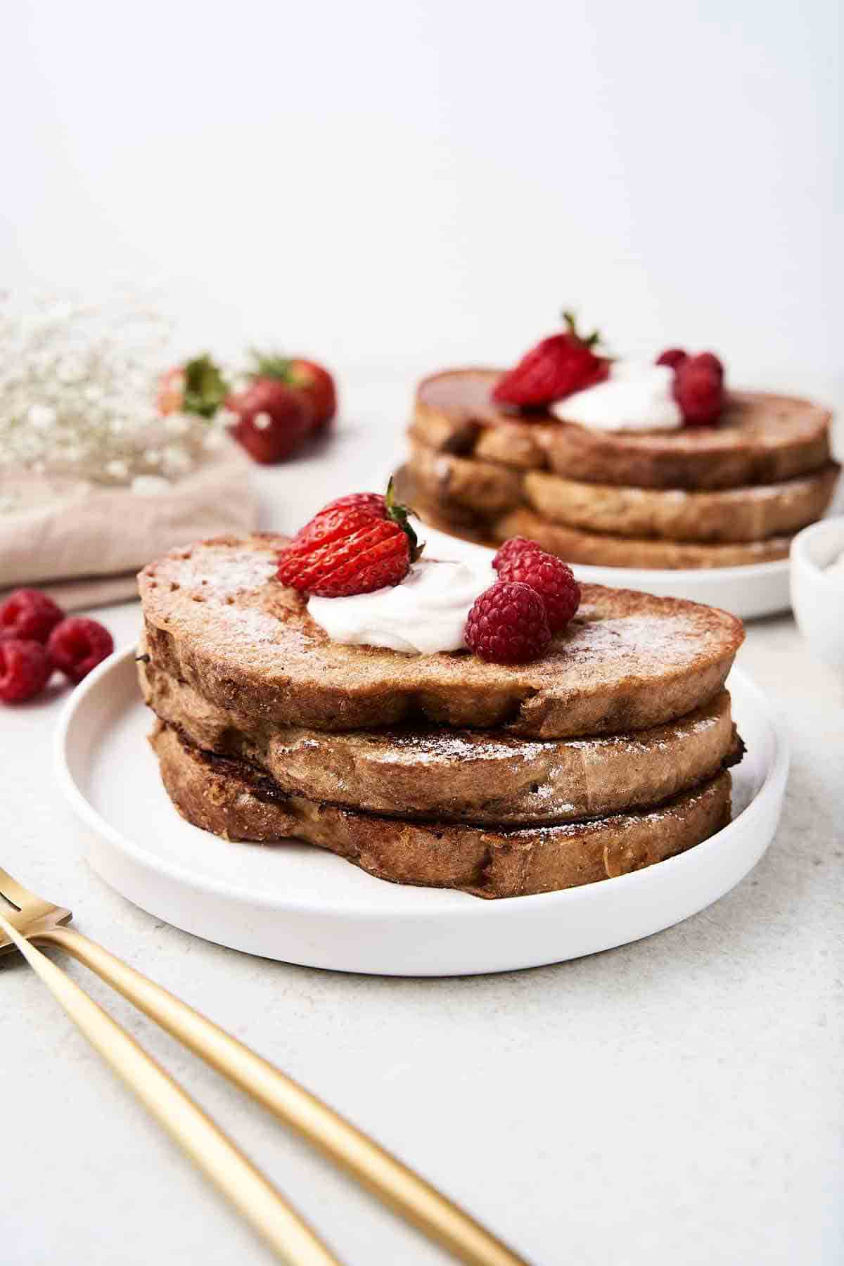 Sourdough French Toast Vegan Brunch For Fathers Day