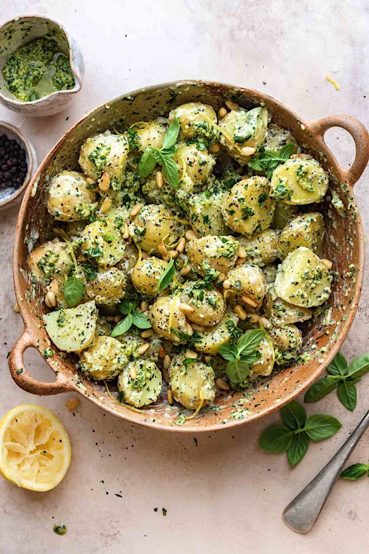 Vegan Pesto Potato Salad