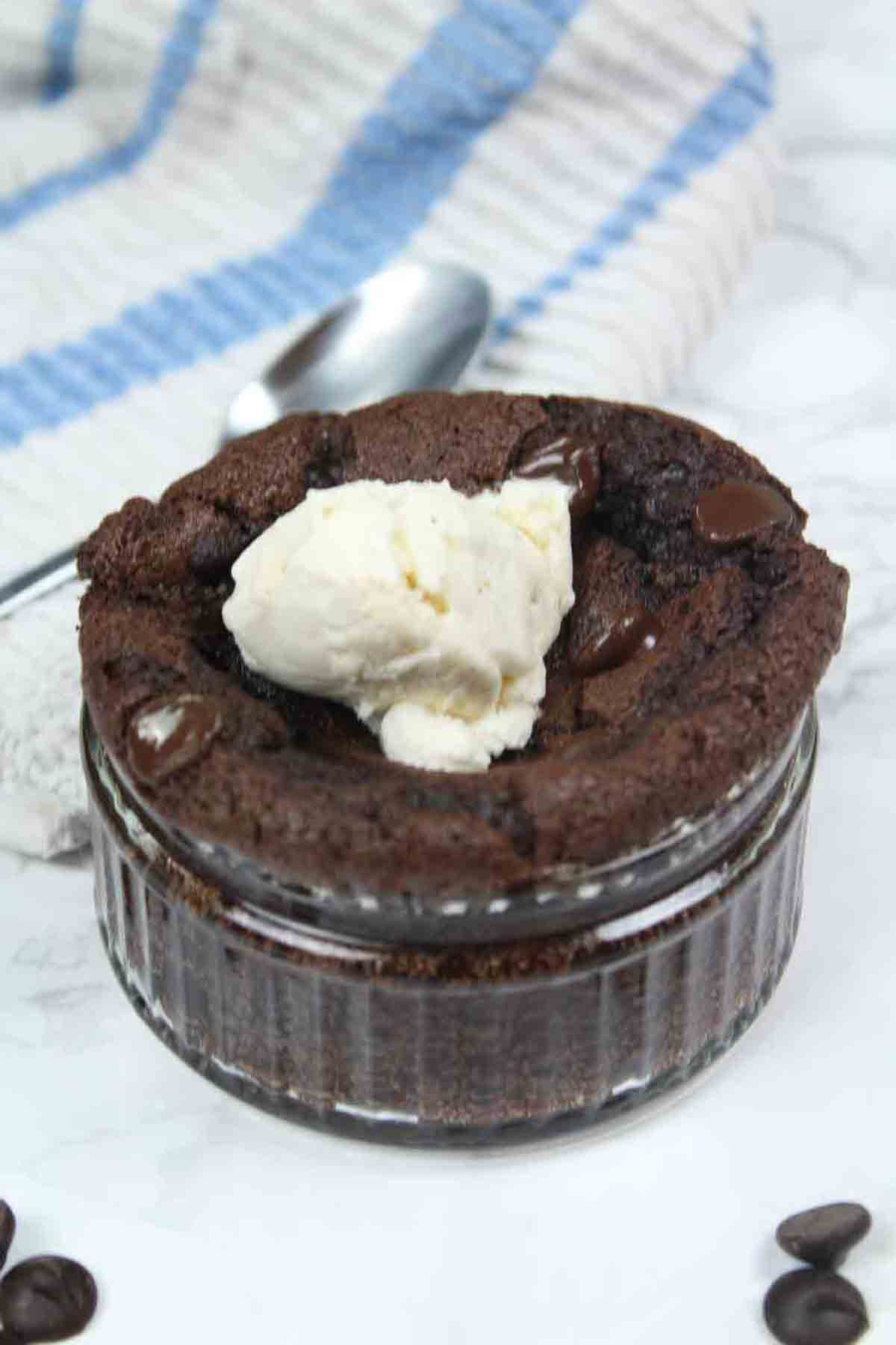 Dairy Free Mug Brownie In A Ramekin