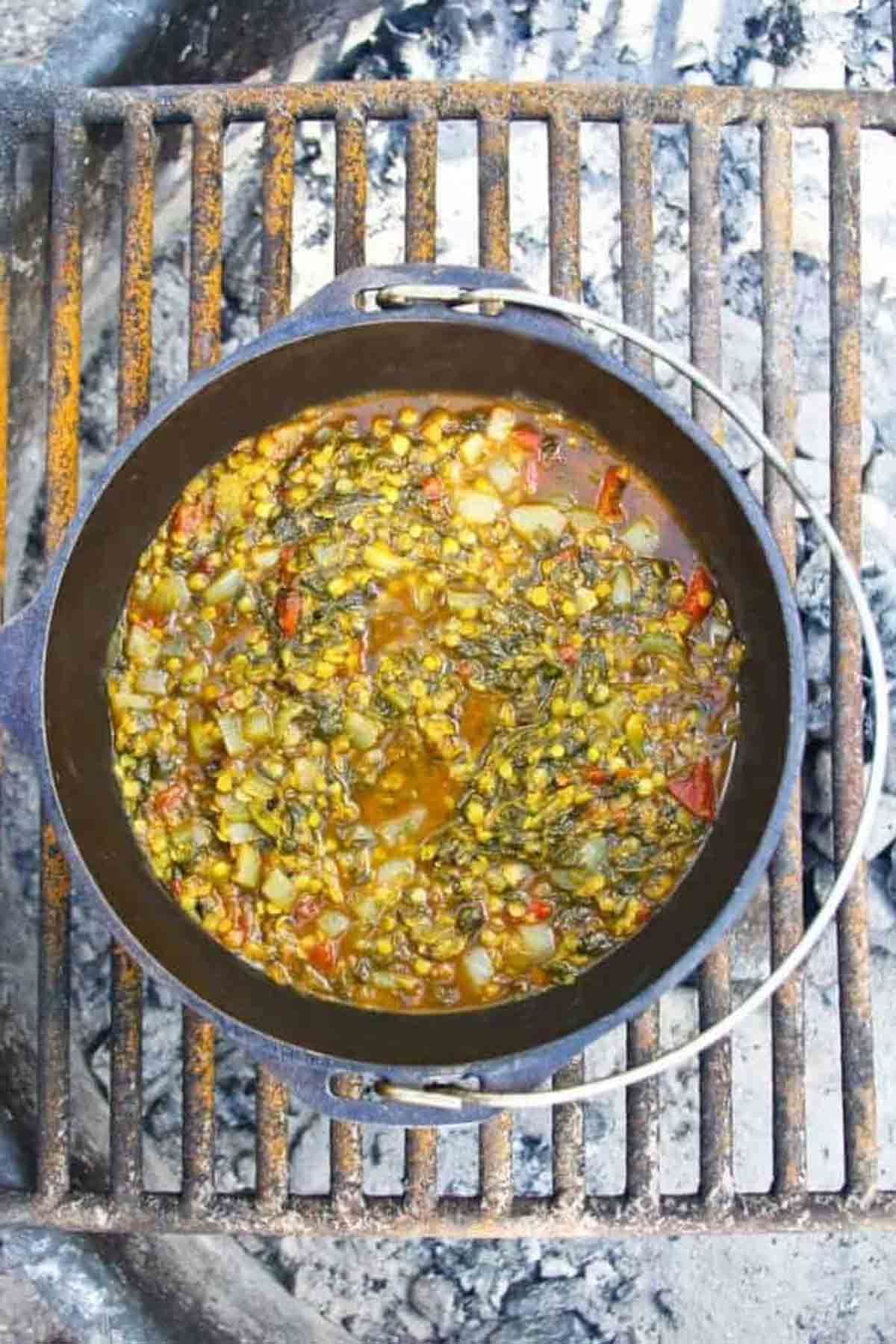 Red Lentil Stew - Vegan Camping Recipes