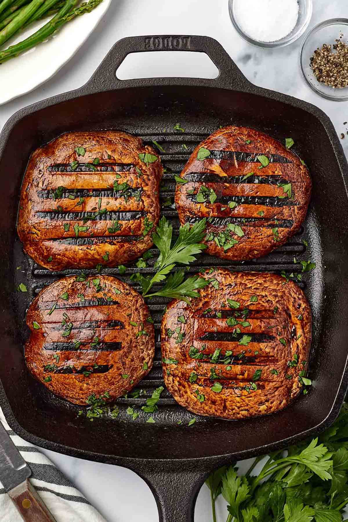 Vegan Mushroom Grilled Steaks