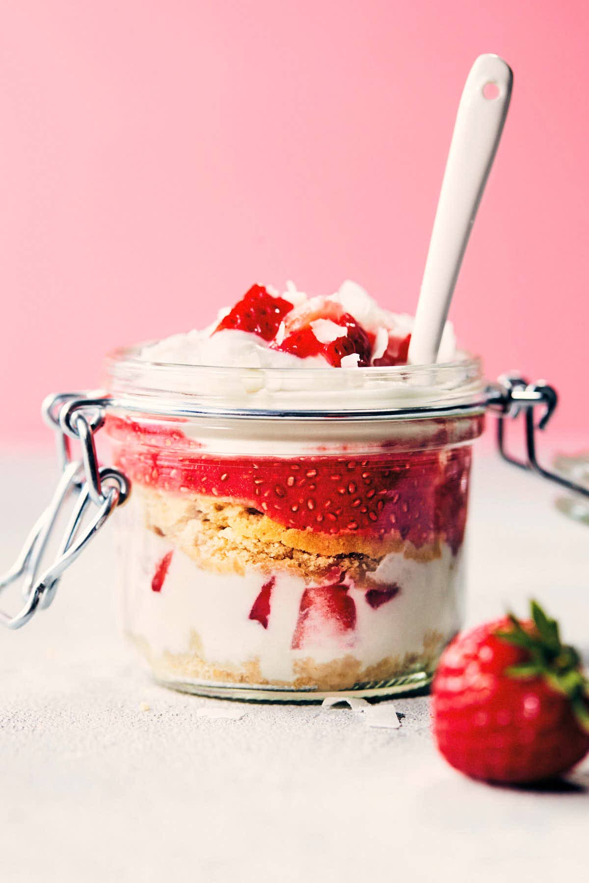 Vegan Strawberry Shortcake Trifle