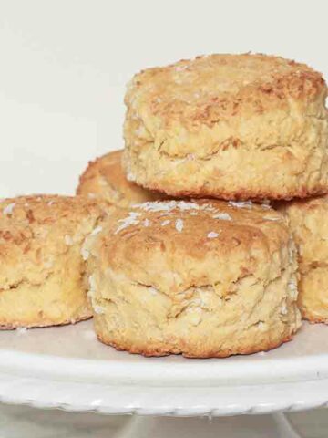 Vegan Coconut Scones Stacked