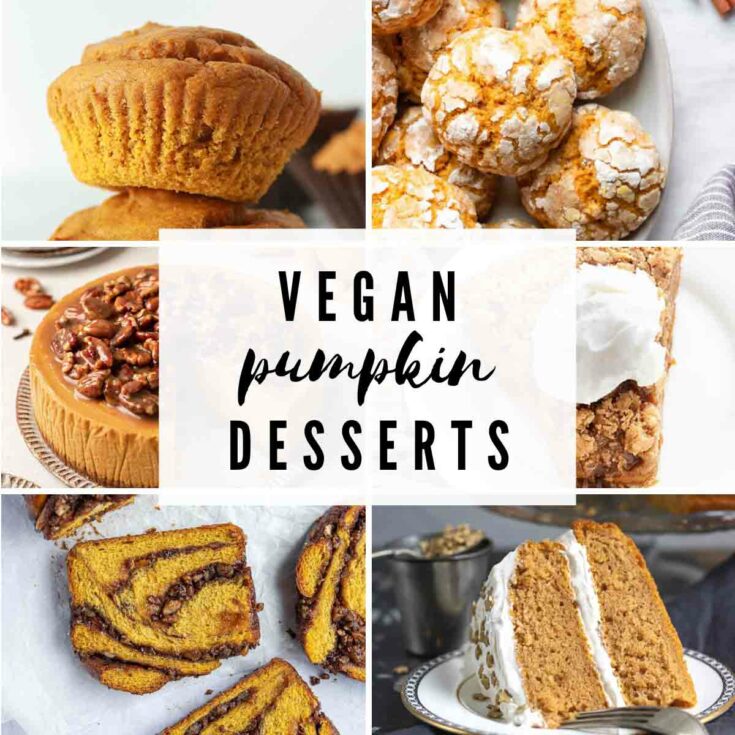 40 Delicious Vegan Pumpkin Desserts - BakedbyClo | Vegan Dessert Blog