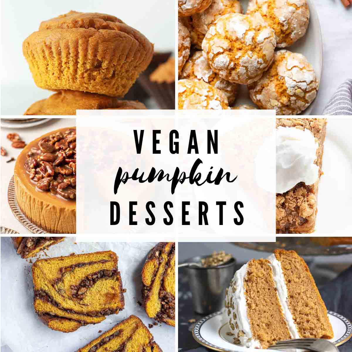 6 Images Of Vegan Pumpkin Desserts