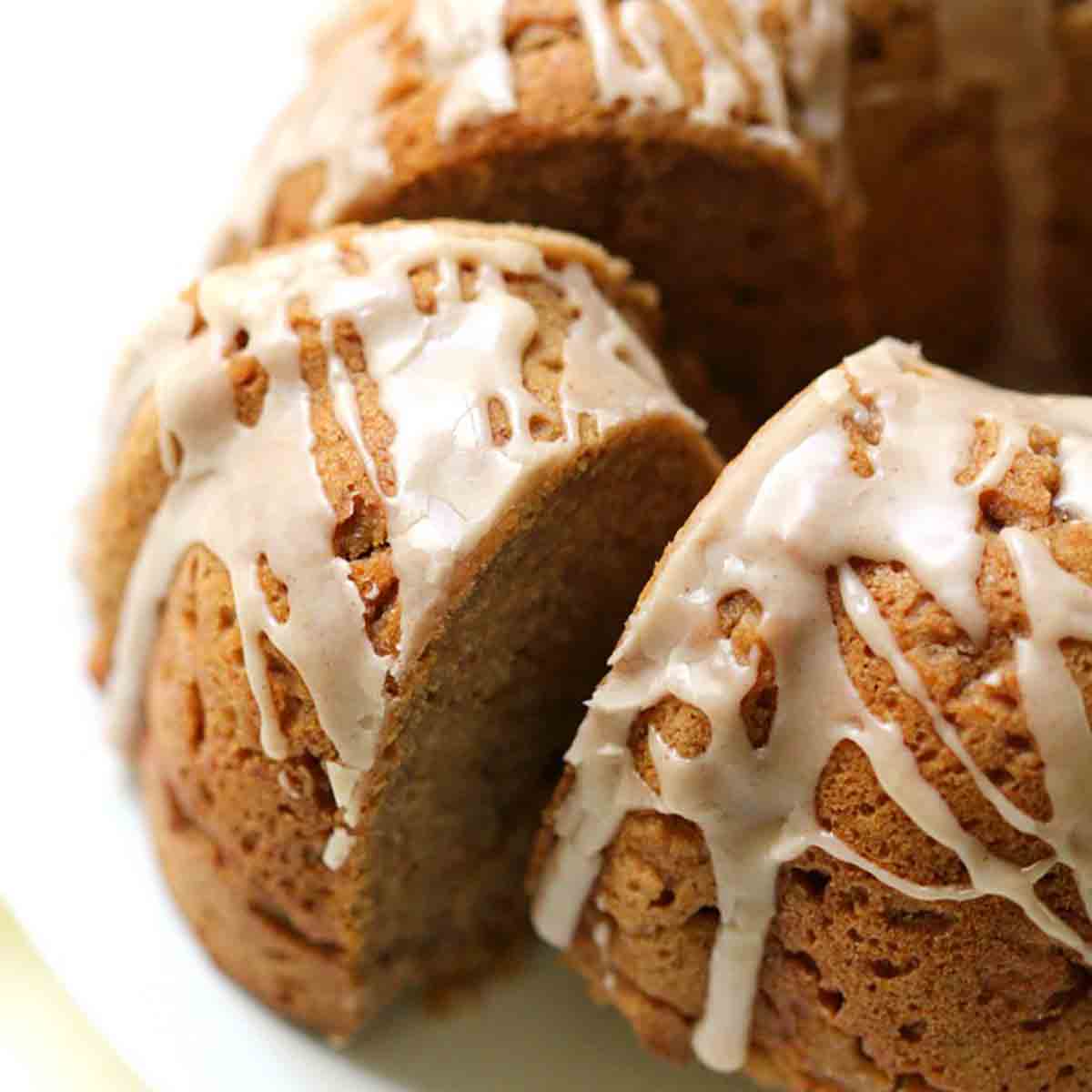 Vegan Apple Butter Bundt Cake Dessert for Thanksgiving