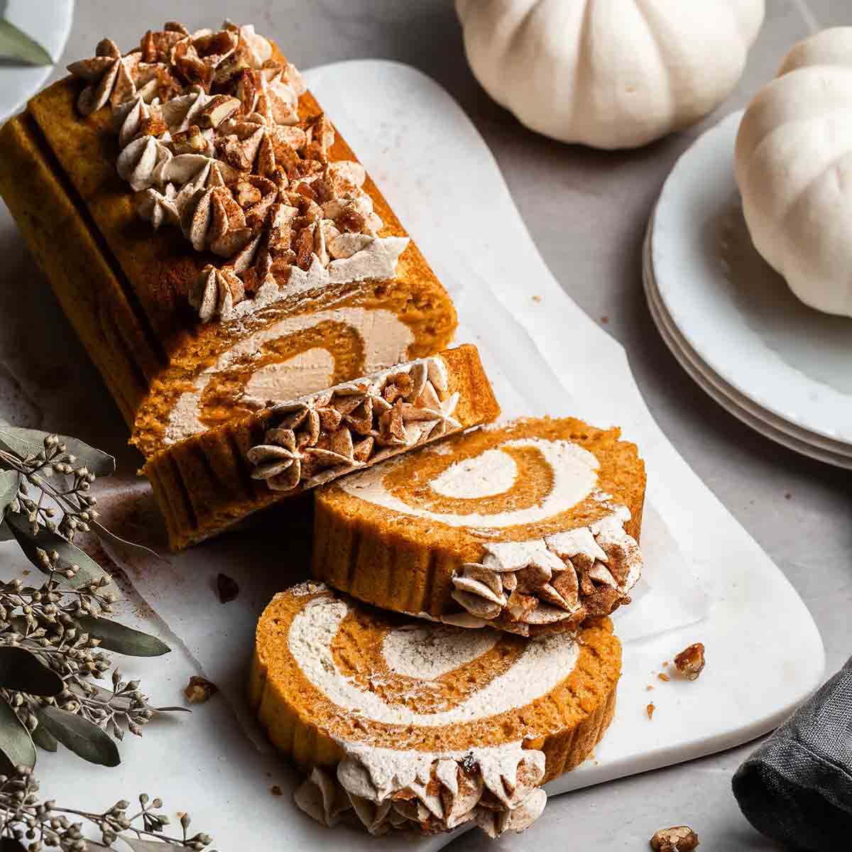 Pumpkin Roll Cake