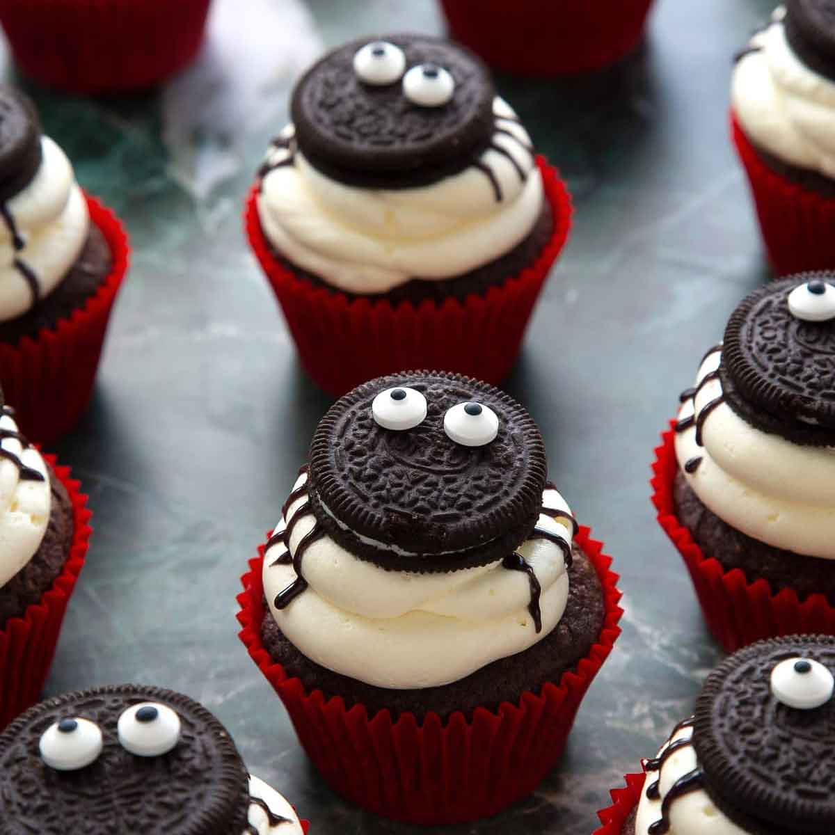 Spider Halloween Vegan Cupcakes Dessert