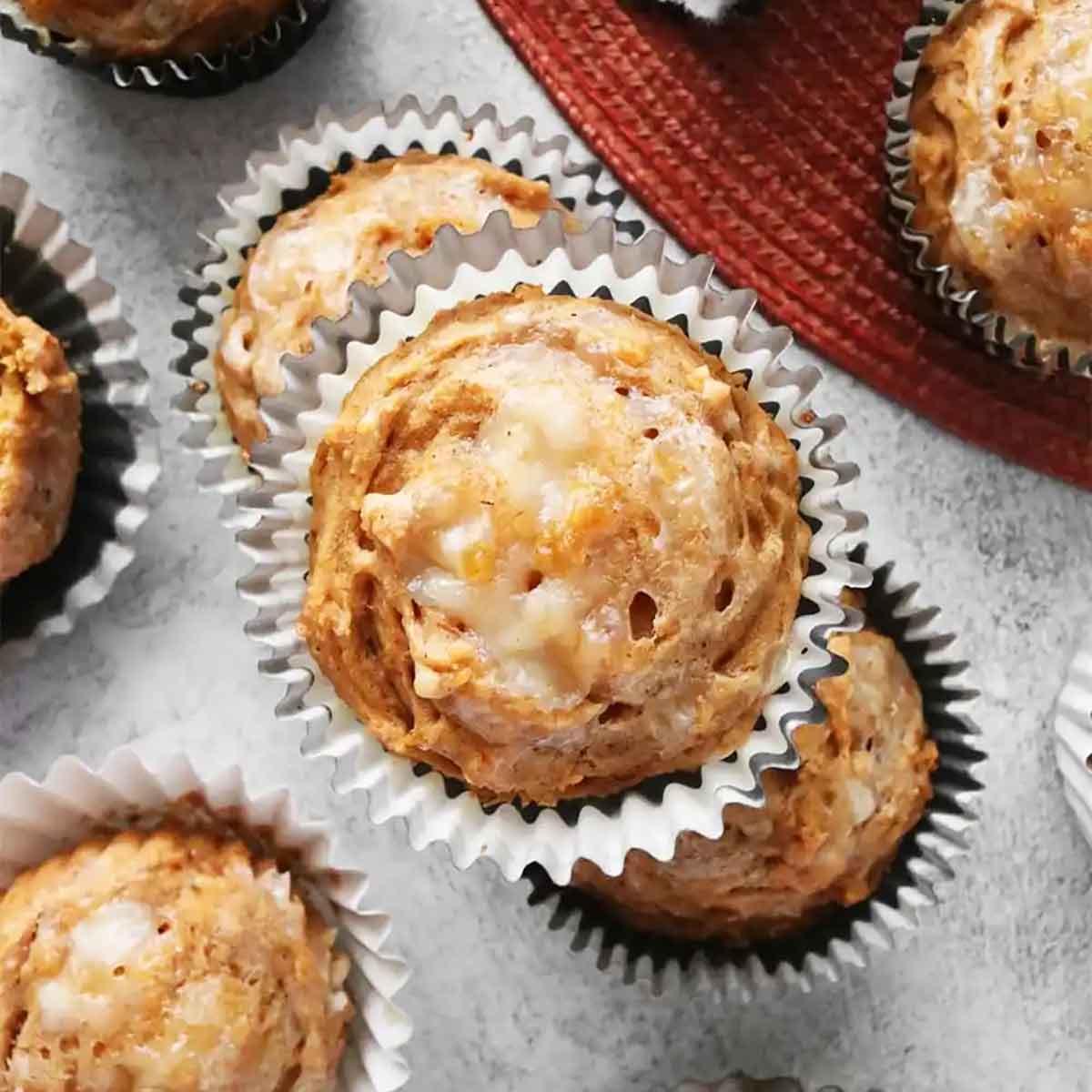 Vegan Pumpkin Cream Cheese Muffins