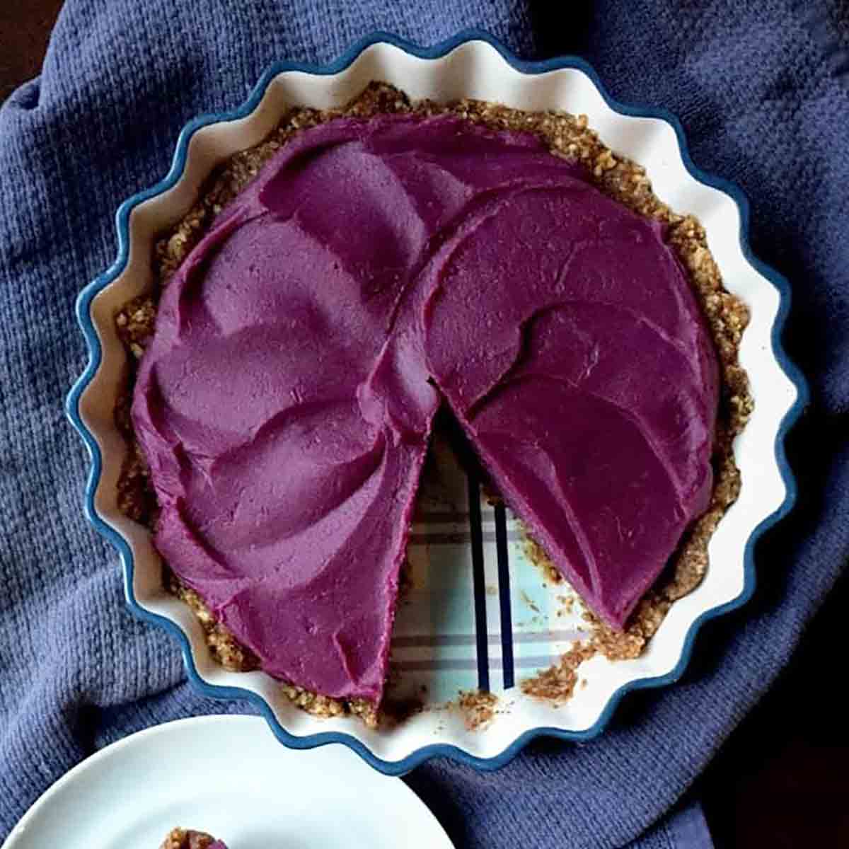 Vegan Purple Sweet Potato Pie