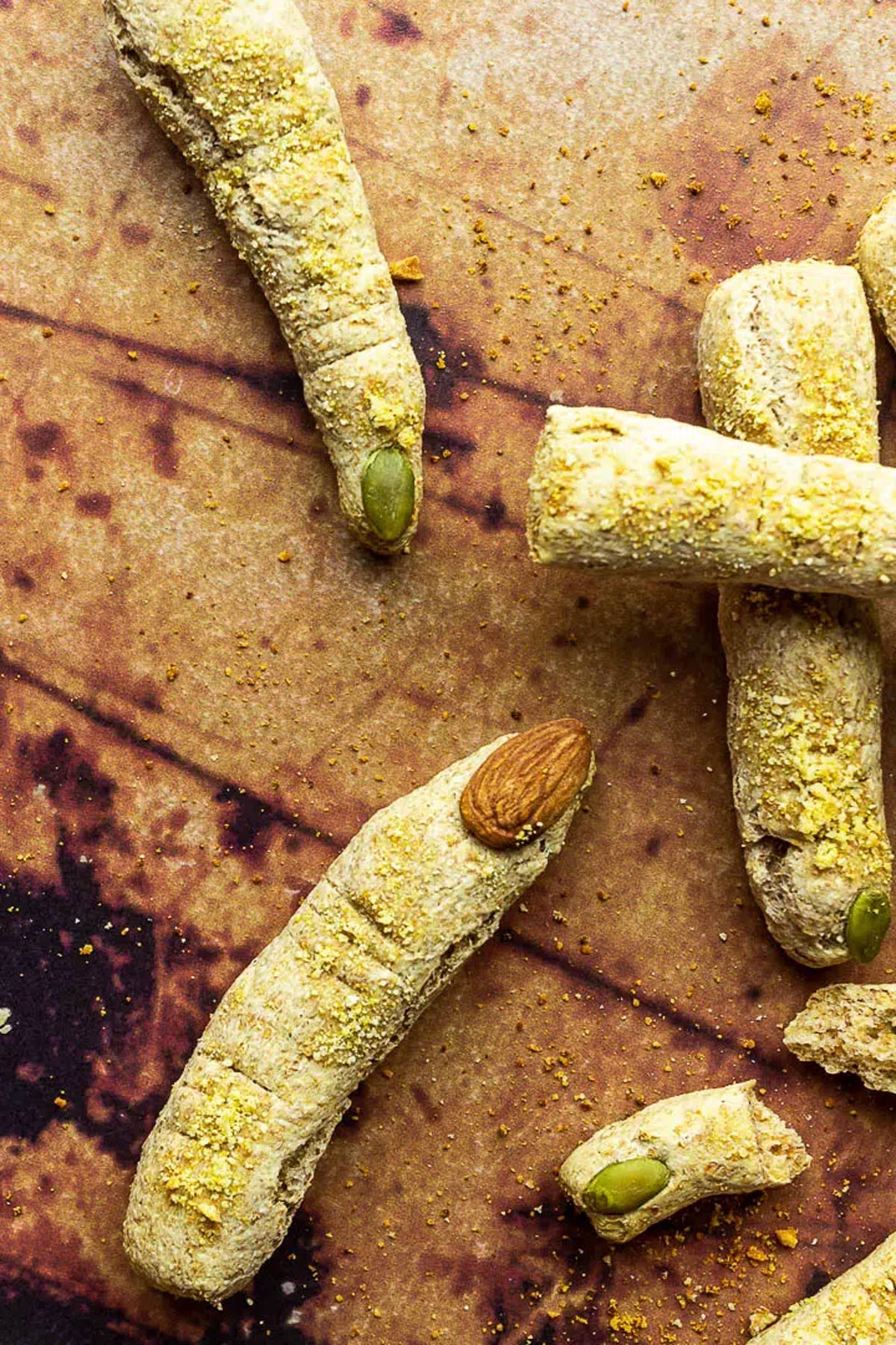 Vegan Witch Fingers Cheese Bread Sticks 