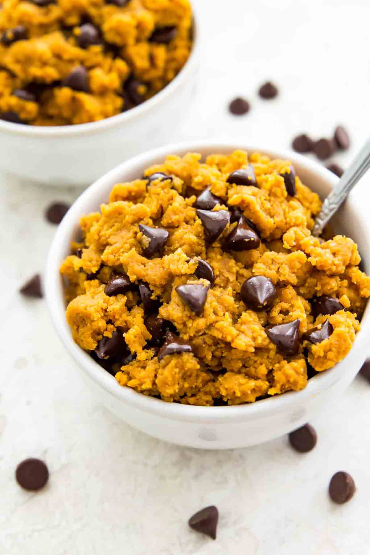 Edible Pumpkin Cookie Dough