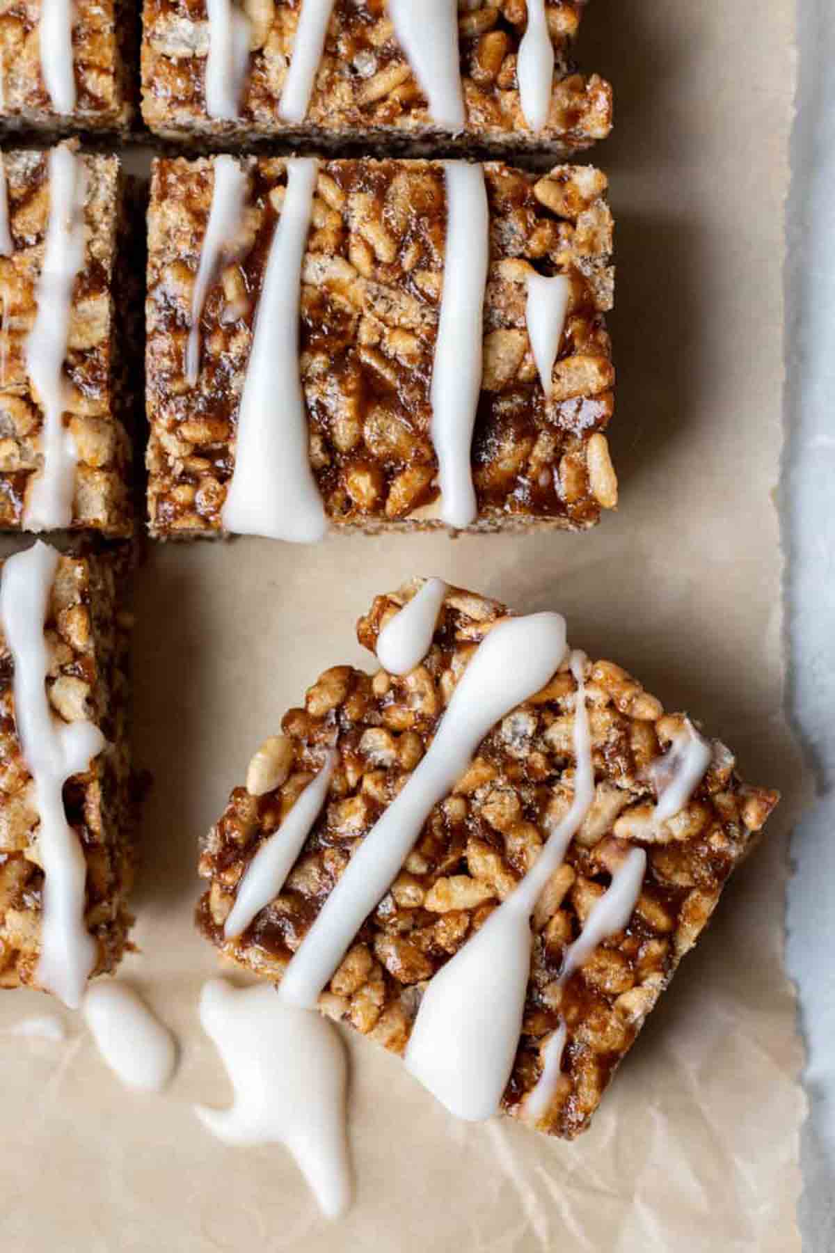 Gingerbread Date Rice Krispie Treats