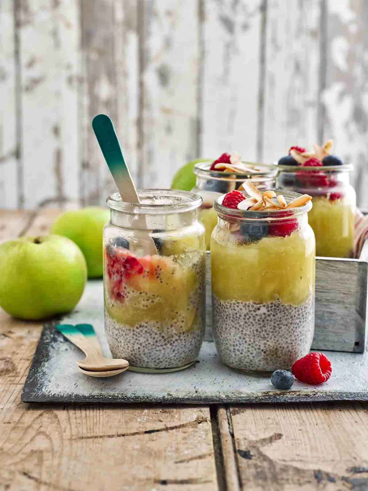 Apple And Coconut Chia Pudding
