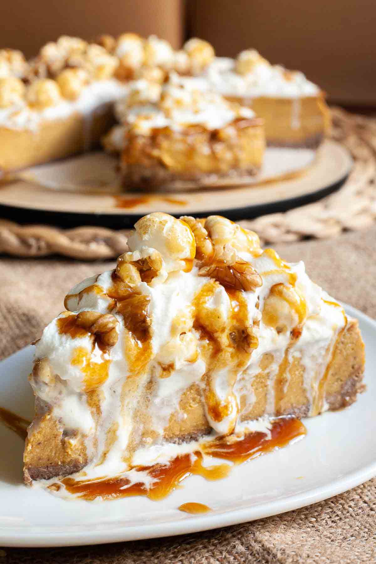 Baked Vegan Pumpkin Cheesecake