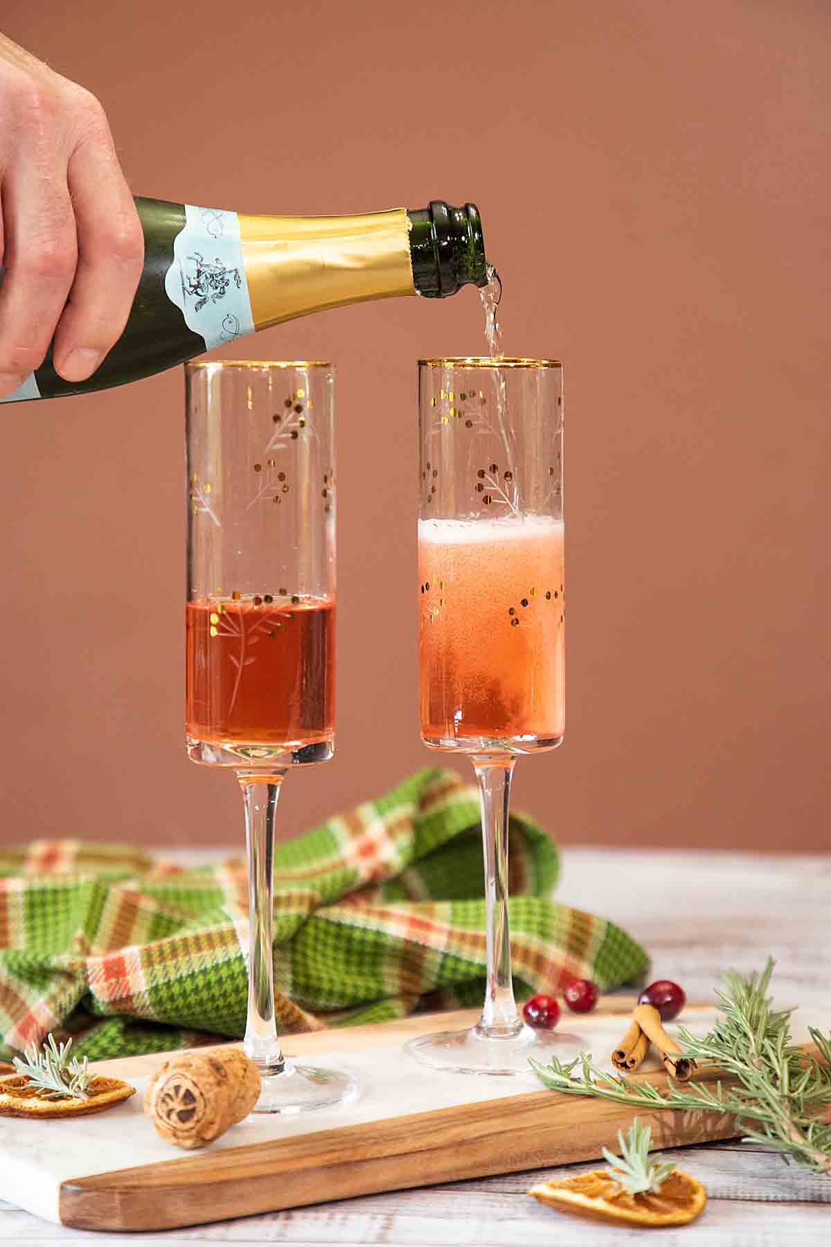 Christmas Champagne Cocktail