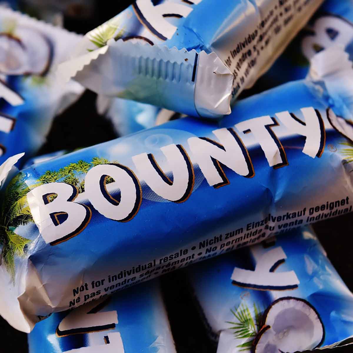 Close Up Of Bounty Bar Minis