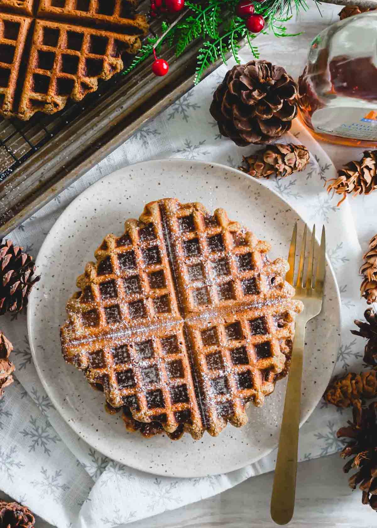 Gingerbread Waffles