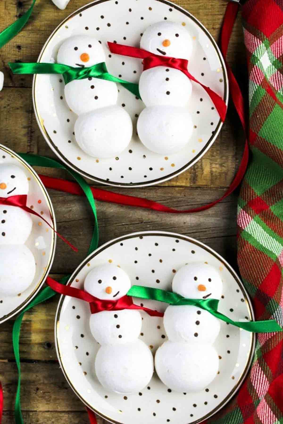 Gluten Free Vegan Snowman Christmas Cookies