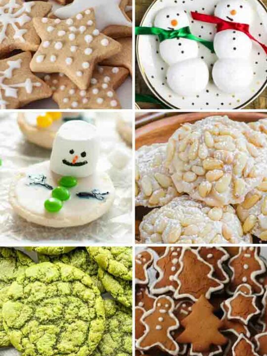Image Collage Of 6 Vegan And Gluten Free Cookies