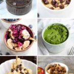 Image Collage Of 6 Vegan Single Serve Desserts