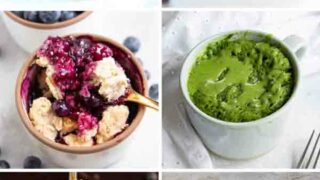 Image Collage Of 6 Vegan Single Serve Desserts