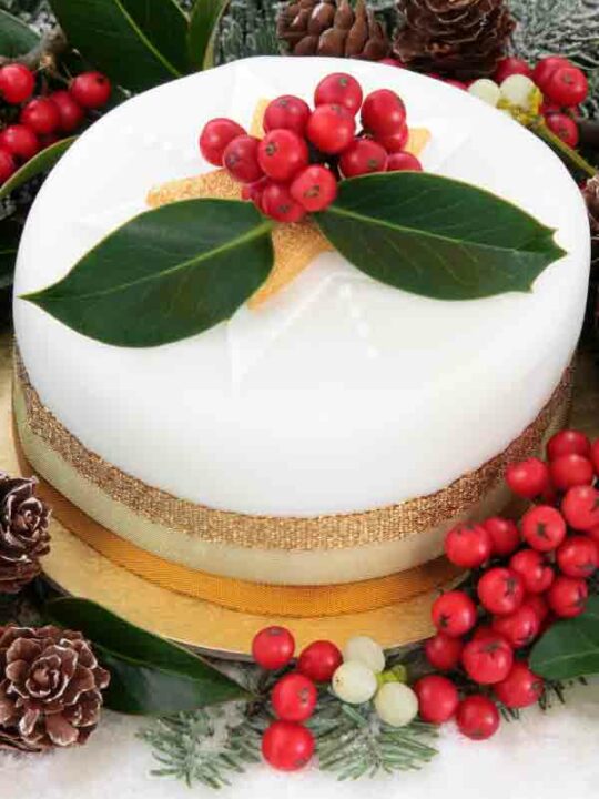 Image Of Festive Iced Cake For Is Christmas Cake Vegan Post