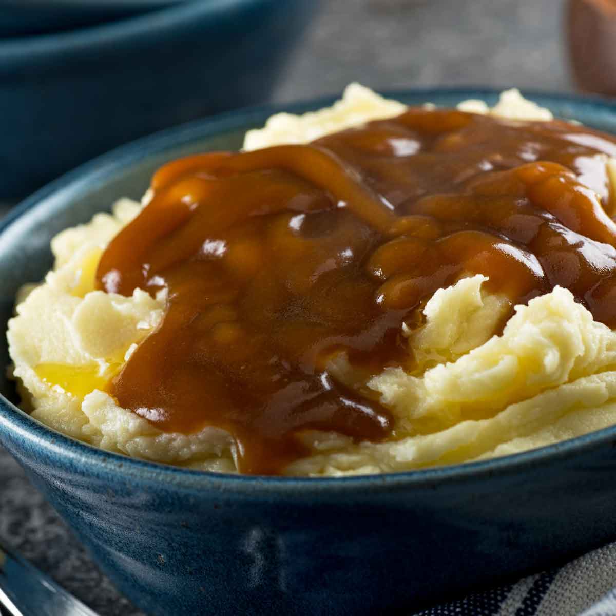 Mashed Potato Covered In Gravy