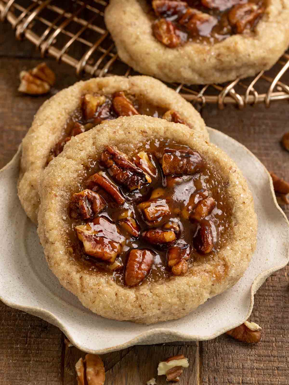 Pecan Pie Cookies For Vegan Thanksgiving Menu