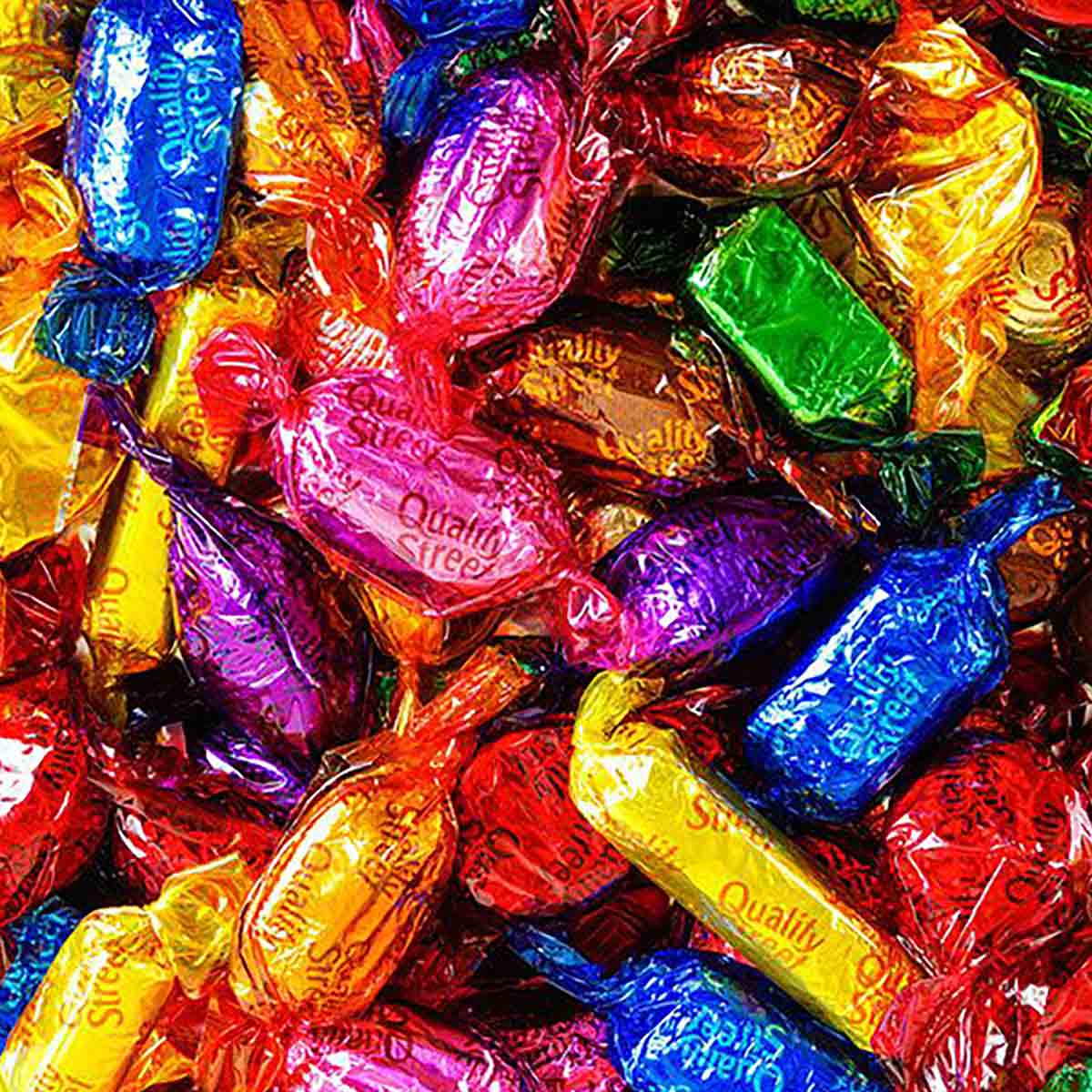 Pile Of Quality Street Sweets