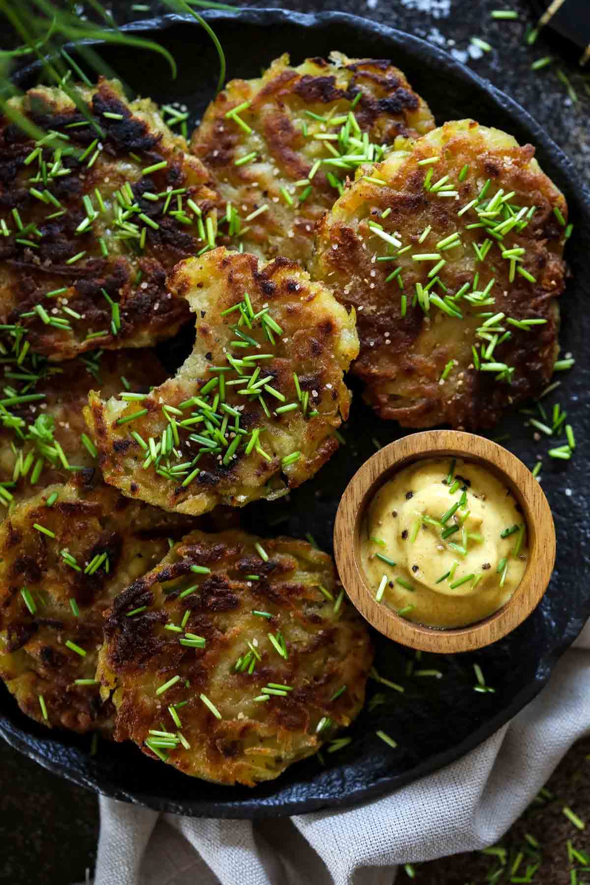 Potato Cakes for vegan christmas brunch