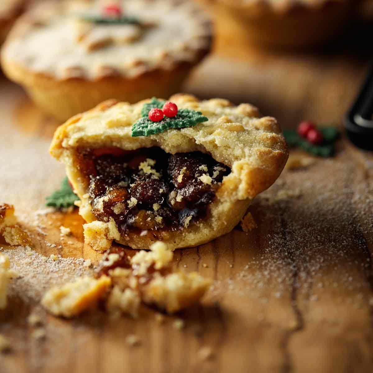 Ready Made Mince Pie On A Table