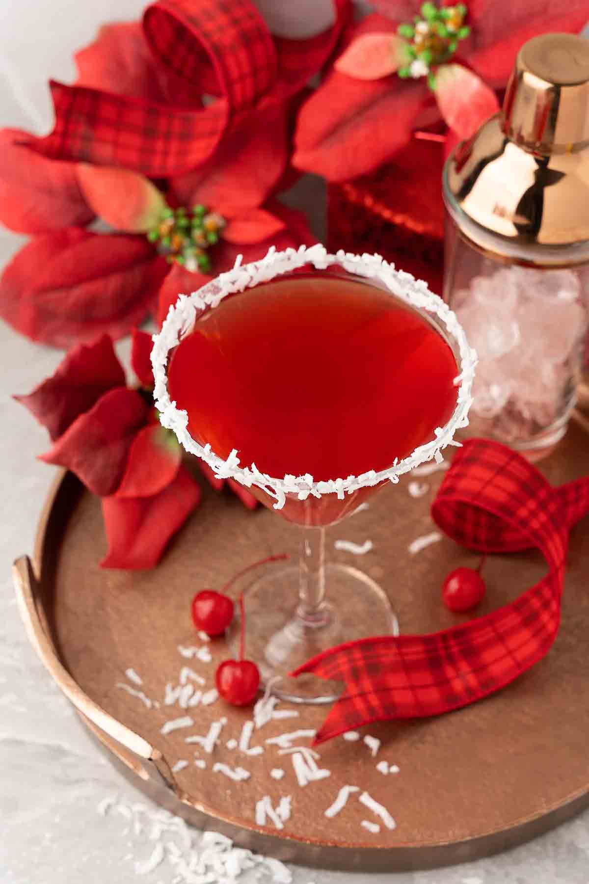 Santas Hat vegan christmas Cocktails