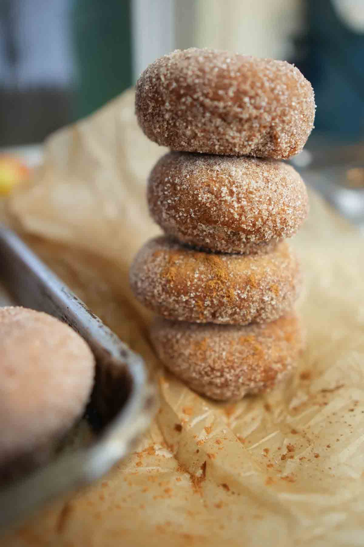 Stack Of Apple Cider Doughnuts