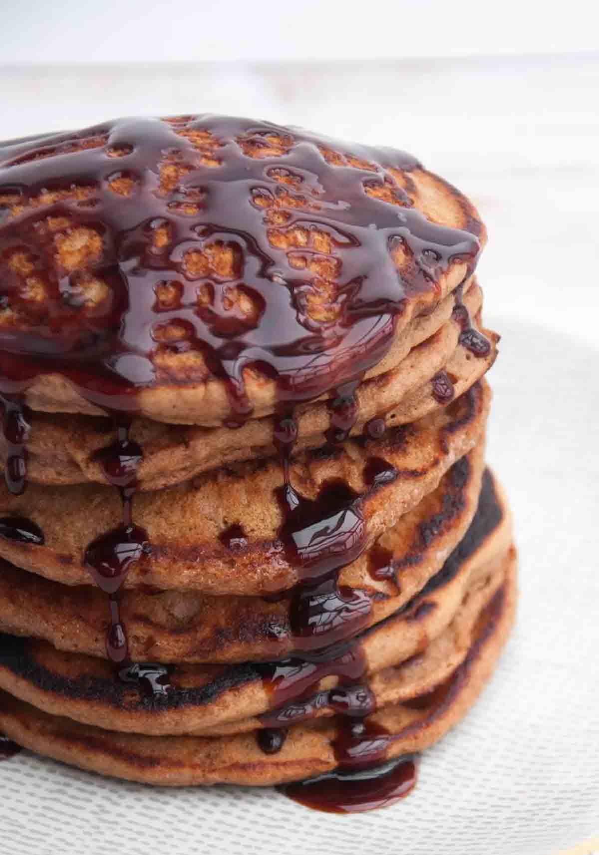 Stack Of Vegan Gingerbread Pancakes