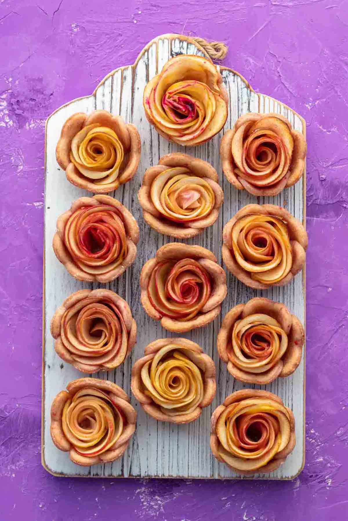 Vegan Apple Tart Roses