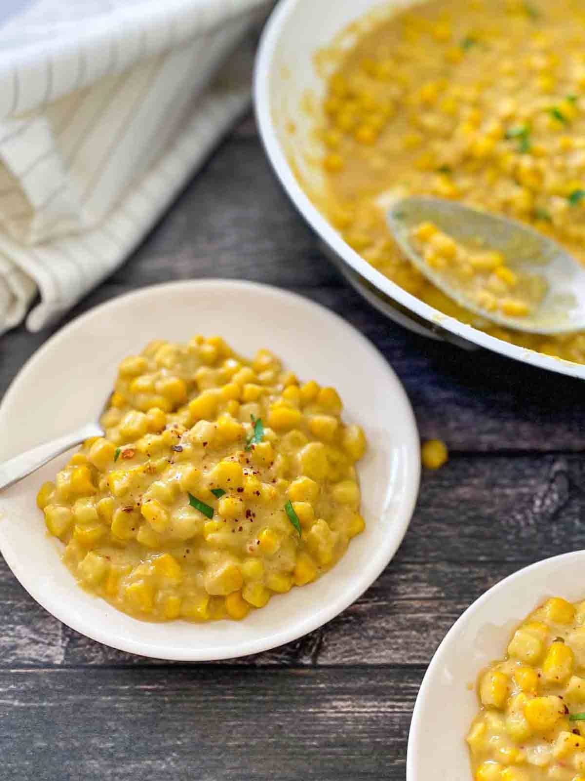 Vegan Creamed Corn Thanksgiving Dish