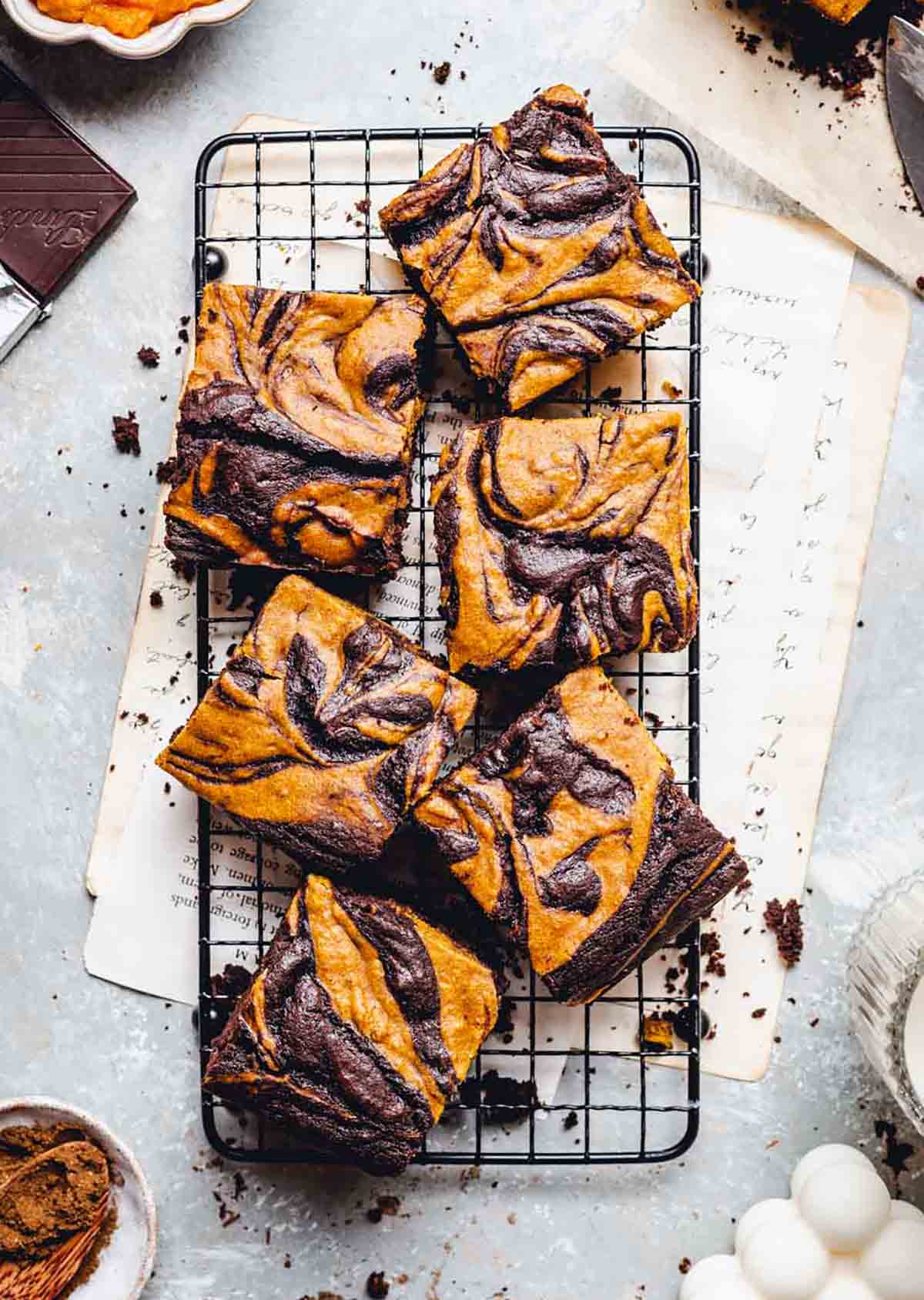 Vegan Pumpkin Brownies