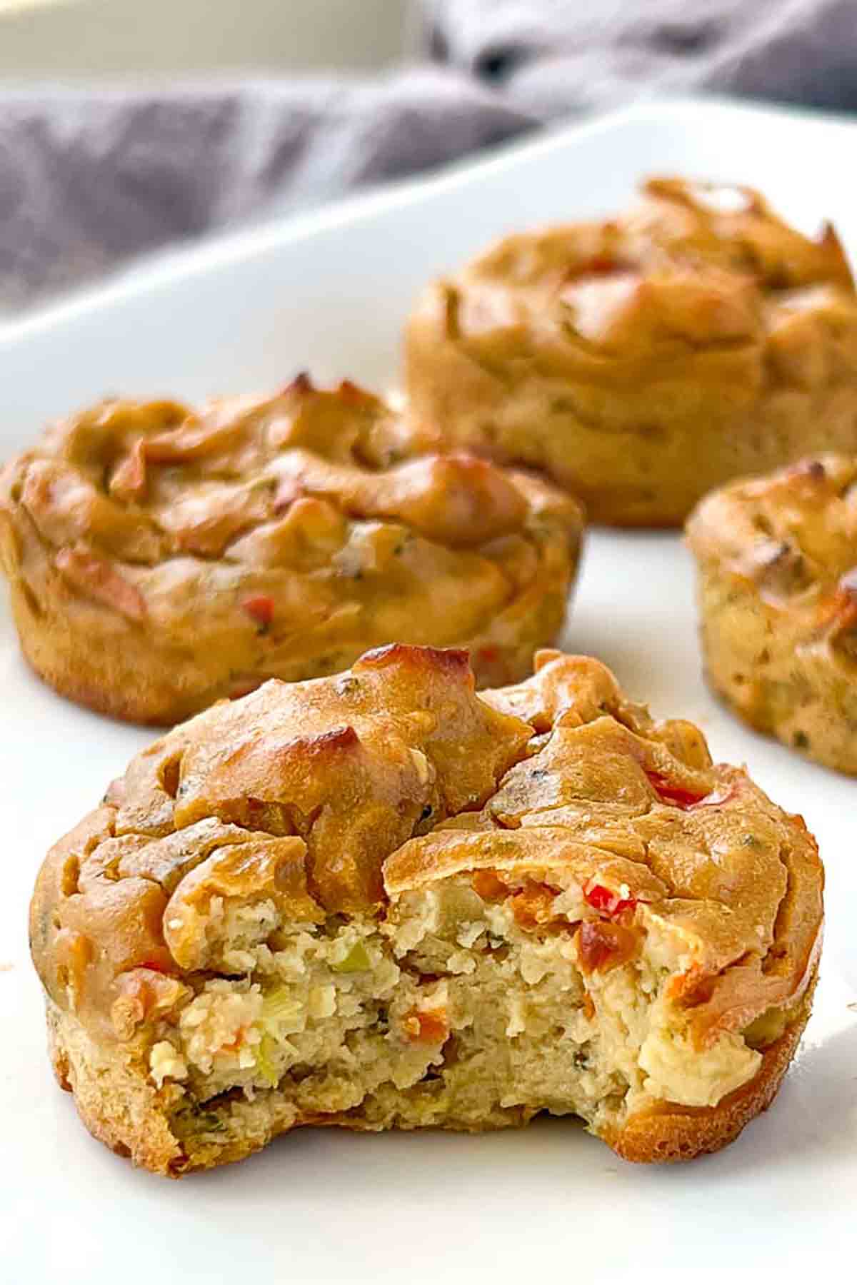 Vegan Savoury Christmas Brunch Muffins