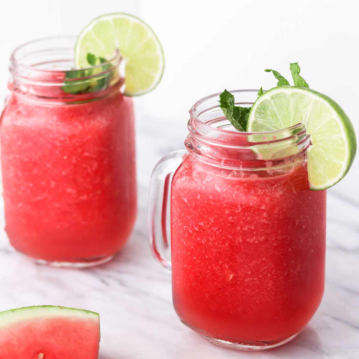 Watermelon Slushie mocktails